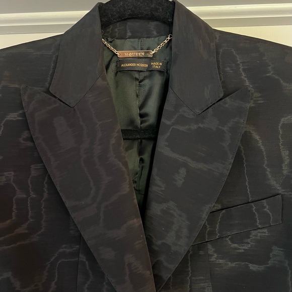 Alexander McQueen AW2001 Moire Blazer - Picture 2 of 7